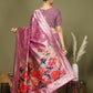 Shree Shyam Fashion Linen Cotton Pink Saree