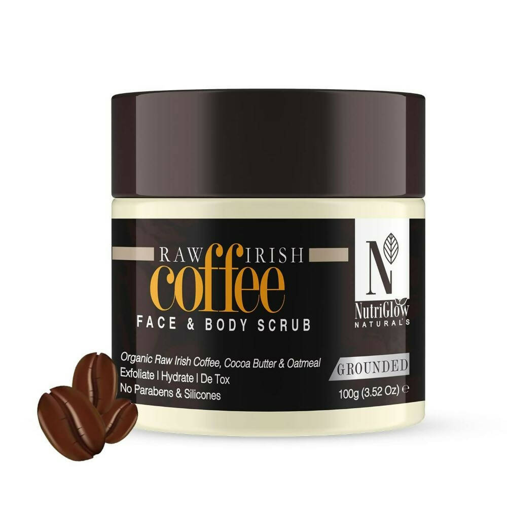 NutriGlow NATURAL'S Raw Irish Coffee Face & Body Scrub - Nutriglow Cosmetics