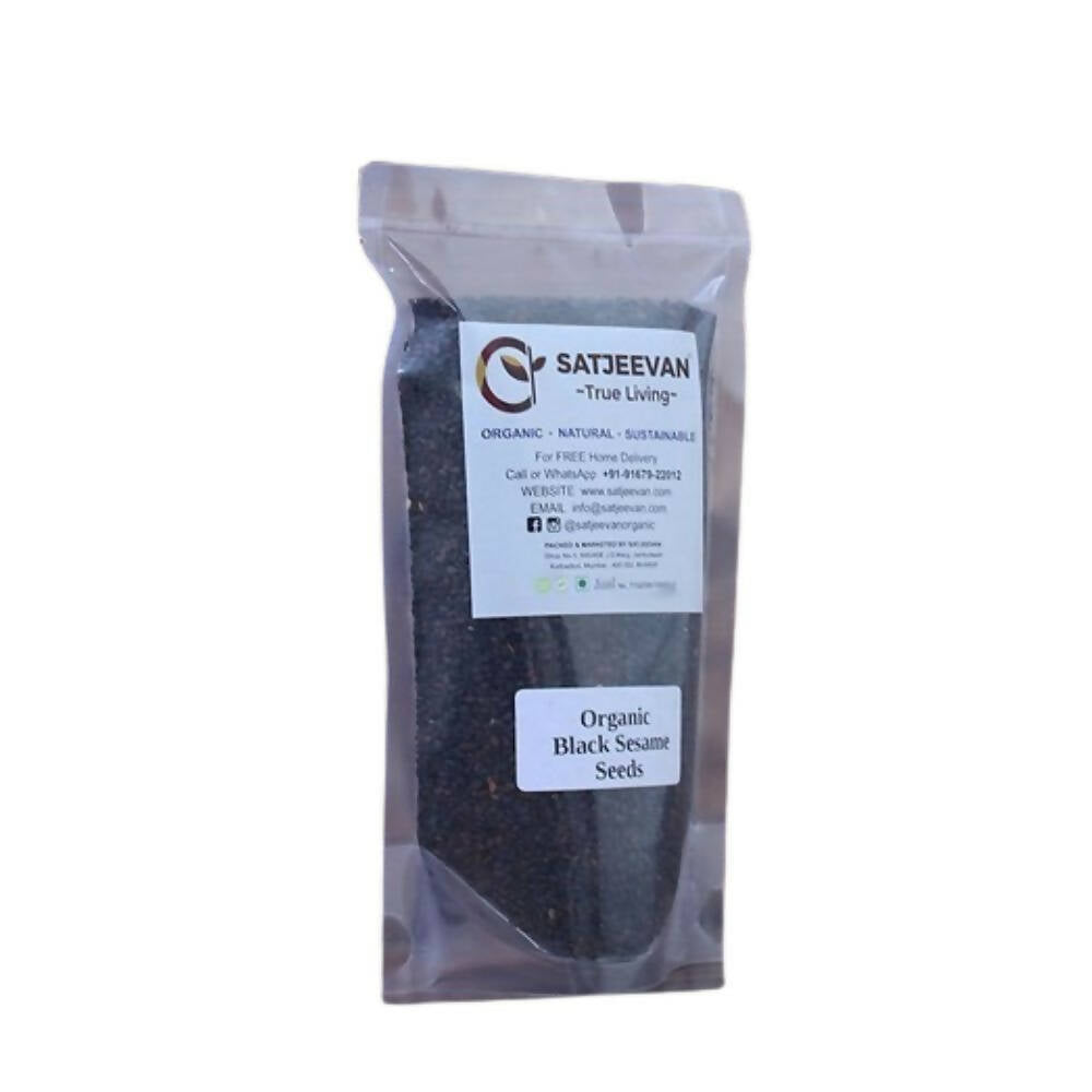 Satjeevan Organic Black Sesame Seeds - Swadesiicart