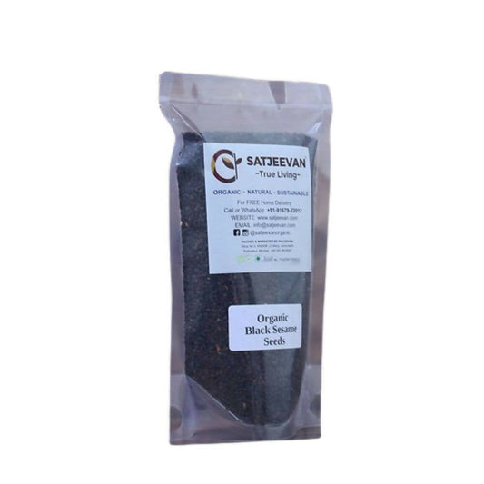 Satjeevan Organic Black Sesame Seeds - Swadesiicart