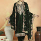 Jyoti Fashion Women's Green Velvet Cording with Resham Thread & Sequin Kurta with Trouser & Dupatta | Swadesiicart