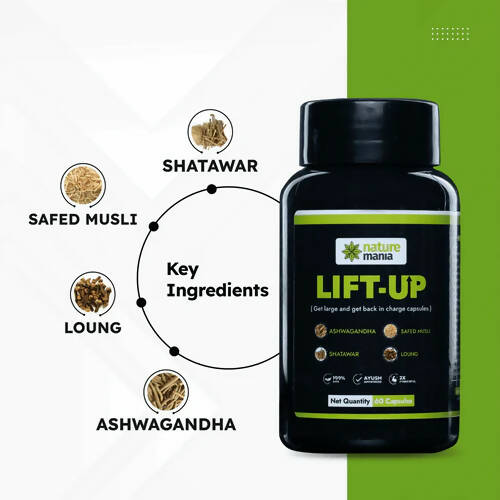 Nature Mania Lift-Up Capsules (Male Enhancer) | Swadesiicart