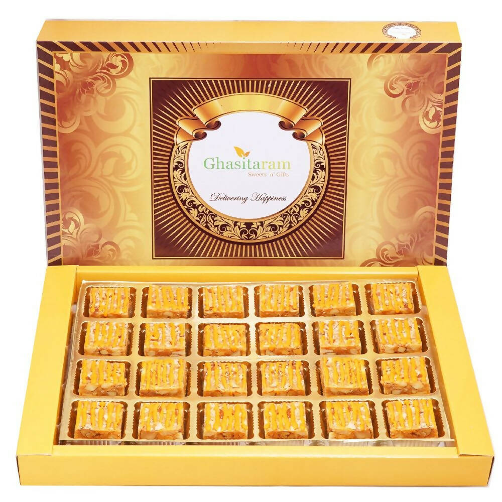 Ghasitaram Orange Dryfruit Bites | Swadesiicart