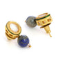 Ruby Raang Blue Lapis Lazuli Kundan Studs | Swadesiicart