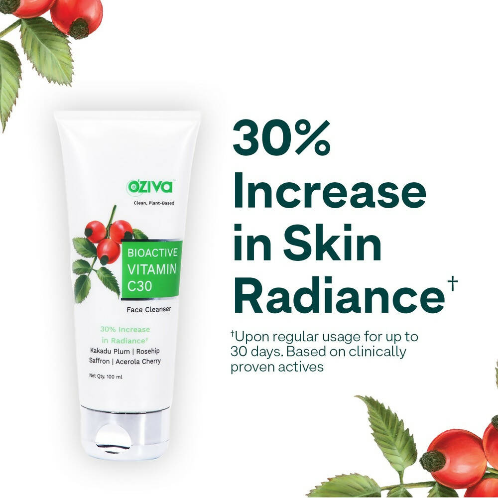 OZiva Bioactive Vitamin C30 Face Cleanser - Swadesiicart