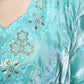 Blue Burburry silk Designer Embroidery Work Saree - Shezlin