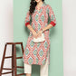 Ahalyaa Women's Traditional wear Kurta - Red | Swadesiicart