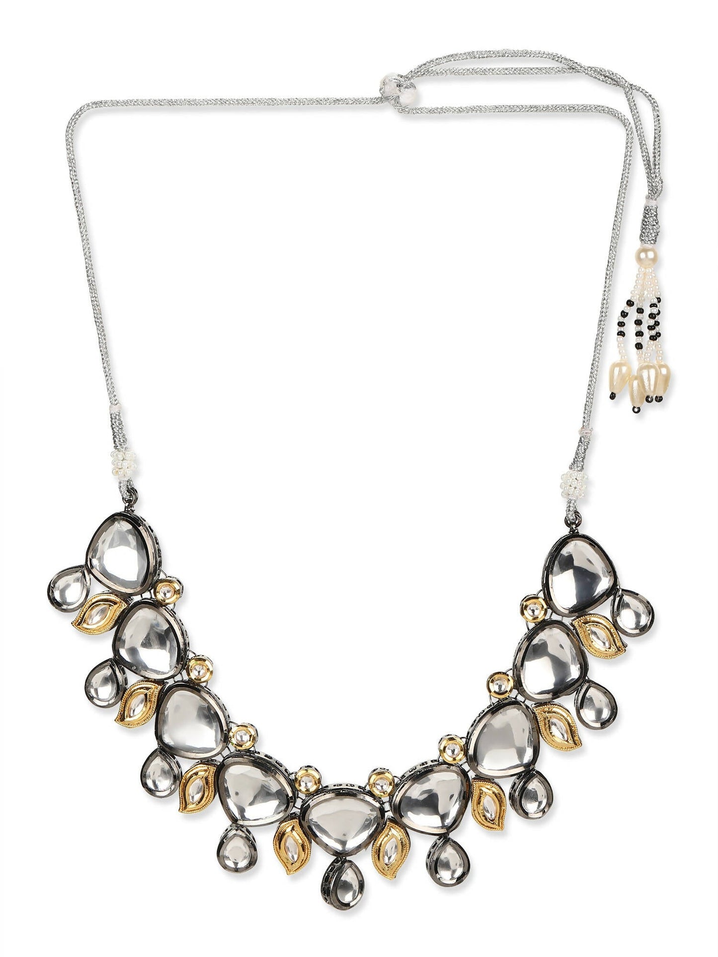 Women's Rhodium-Plated Necklace - Ruby Raang | Swadesiicart