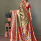 Aastha Fashion Gold Tissue Silk Paithani Woven Saree