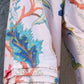 Women's Partywear Designer White & Multi Muslin co-ord set - Stylishta - Swadesiicart