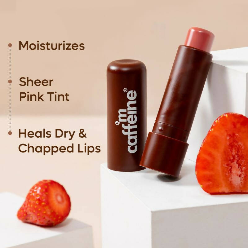 mCaffeine Choco Lip Balm With Berries - Swadesiicart