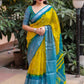 Yellow Jute Silk Ethnic Motifs Saree with Unstitched Blouse - Hiral Fashion | Swadesiicart