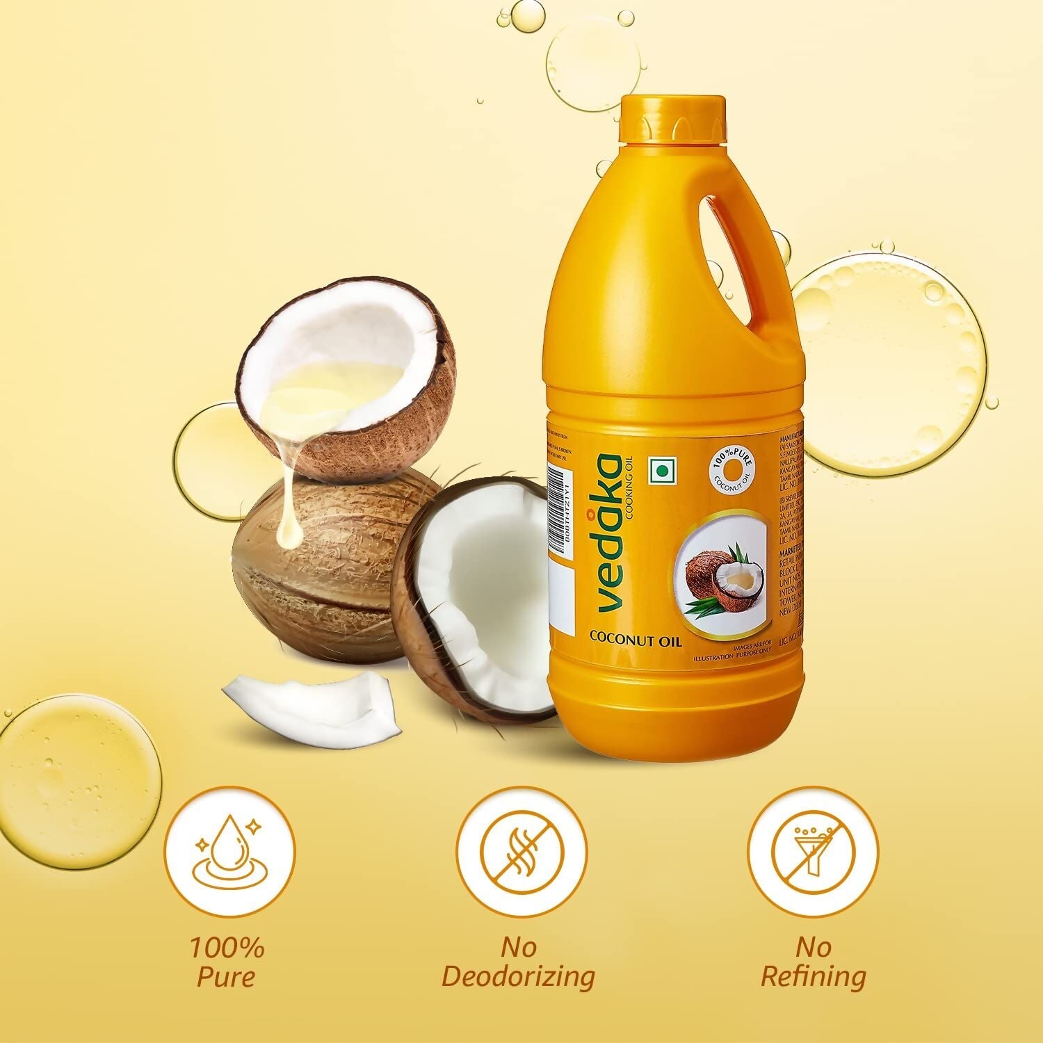 Vedaka Pure Coconut Oil | Swadesiicart