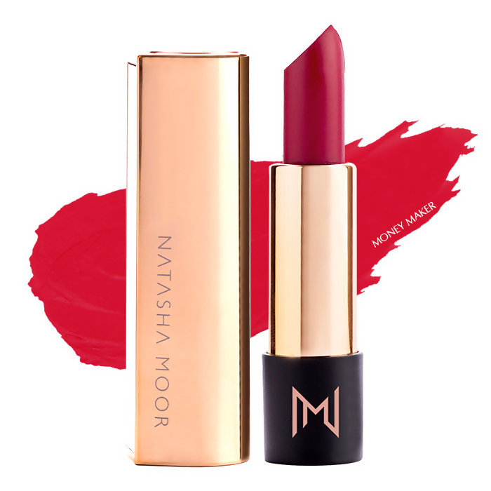 Natasha Moor Silk Suede Lipstick - Money Maker - Swadesiicart