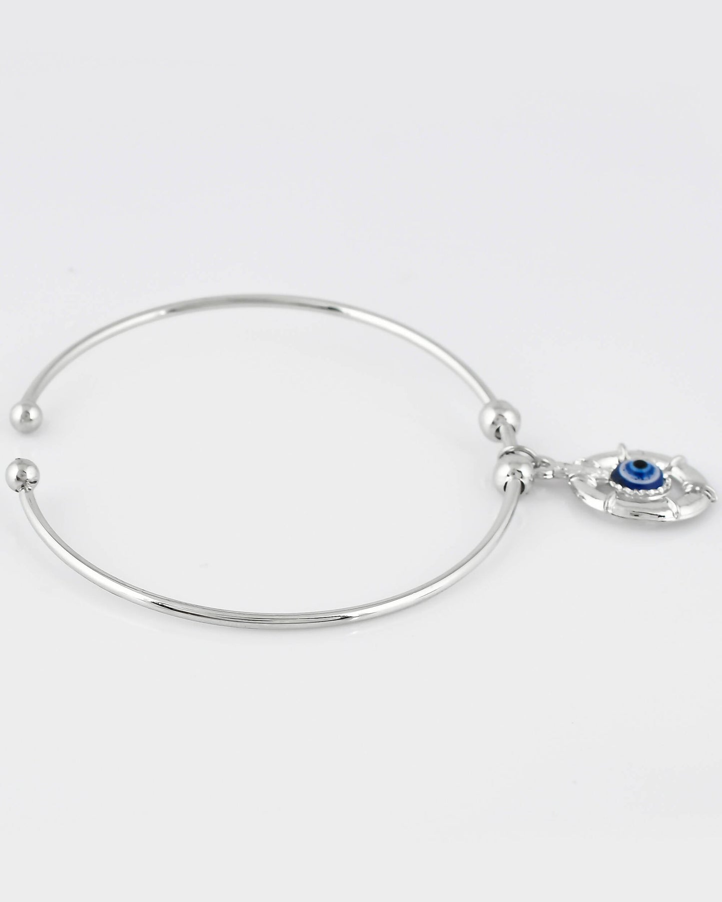 VOJ Stainless Steel Beads Silver Bracelet - Swadesiicart