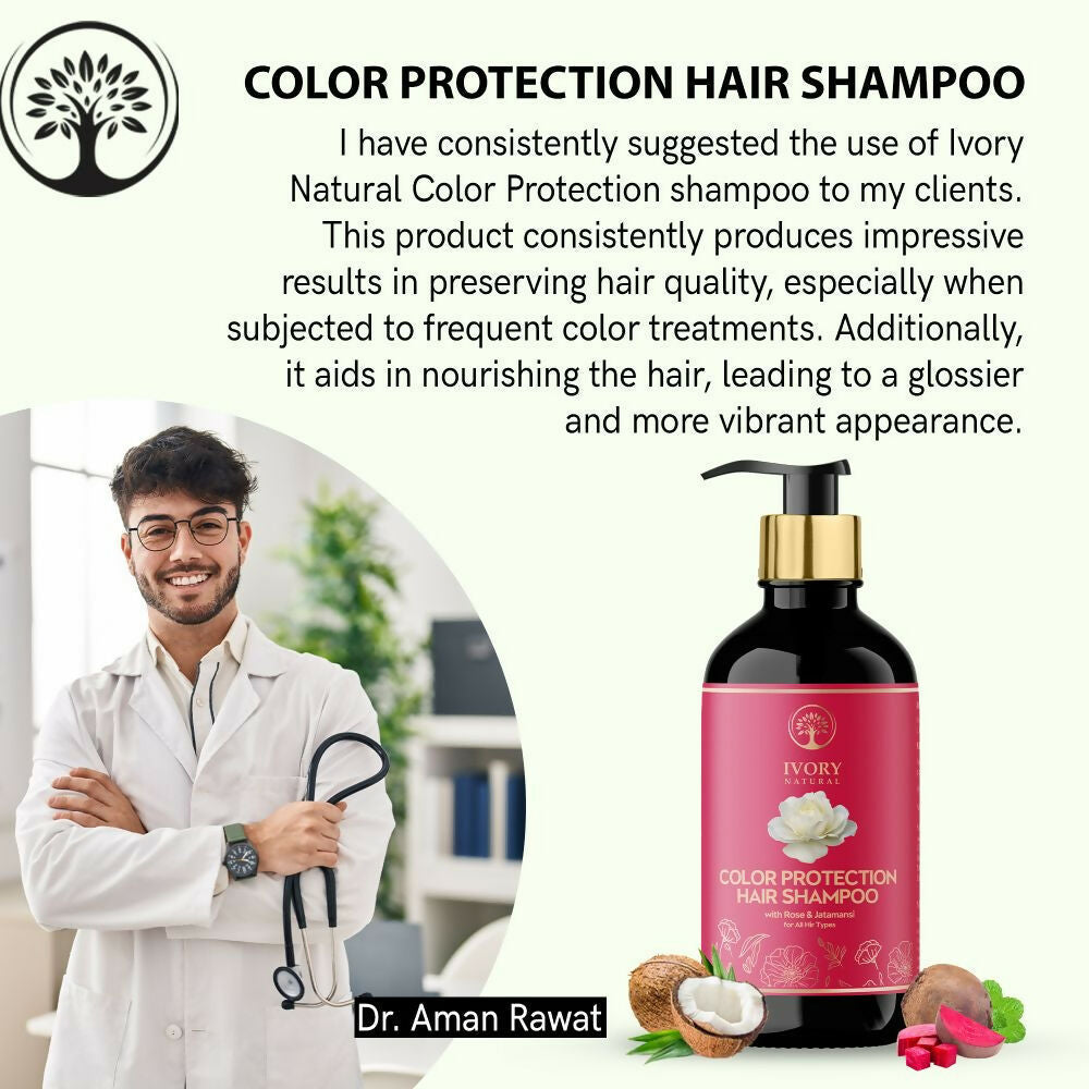 Ivory Natural Color Protection Hair Shampoo - Natural Solution For Coloured Hair | Swadesiicart