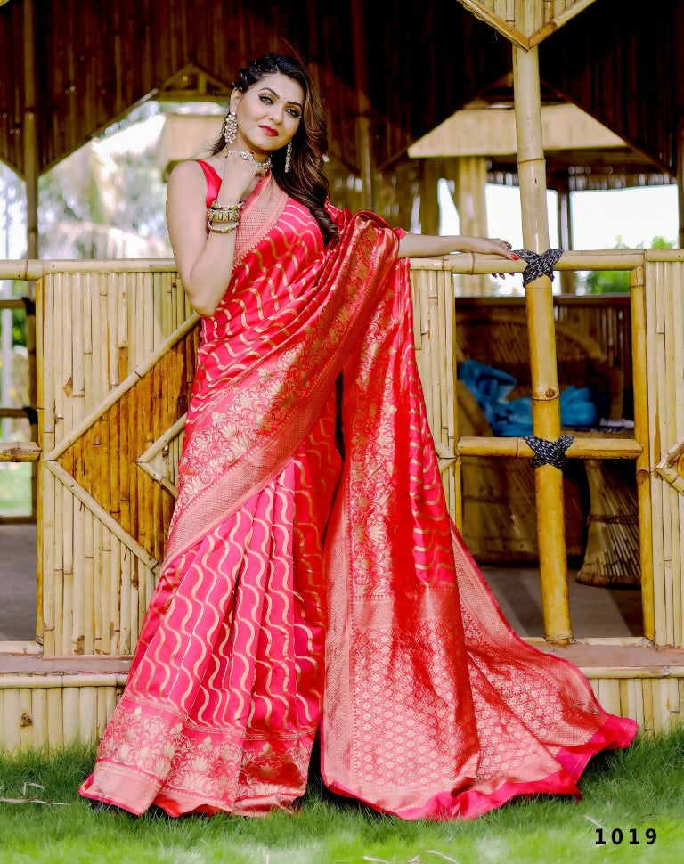 Partywear Designer Tameta Banarasi Silk Fancy Saree - Starwalk | Swadesiicart