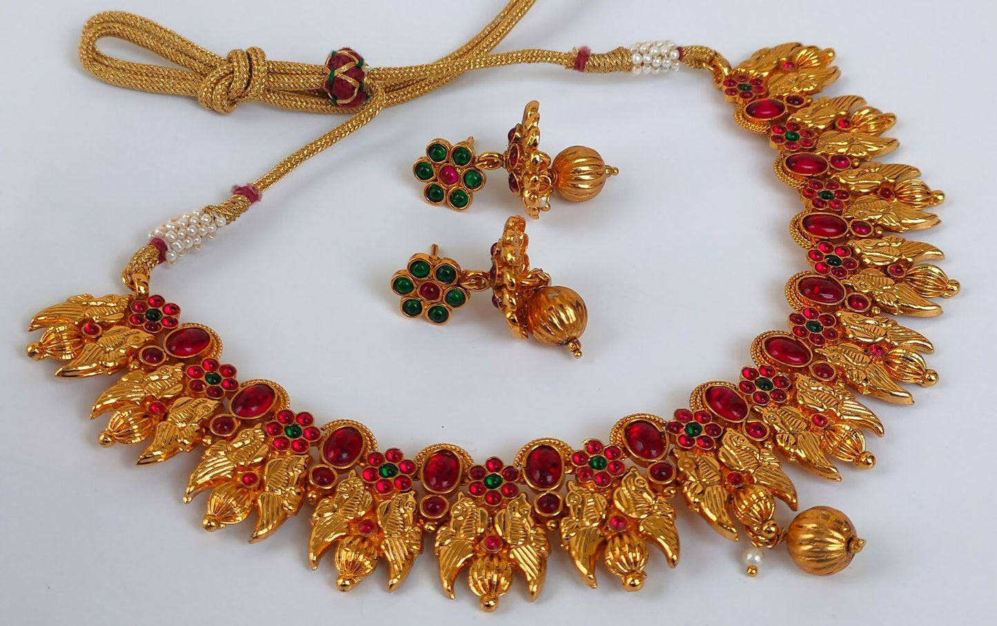 Kemp Peacock Multicolor Necklace Set - Swadesiicart