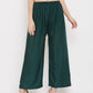 Wahe-NOOR Women's Solid Pista Green & Bottle Green Rayon Palazzo (Set Of 2) | Swadesiicart