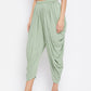Wahe-NOOR Women's Pista Green Rayon Dhoti Salwar | Swadesiicart