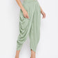 Wahe-NOOR Women's Pista Green Rayon Dhoti Salwar | Swadesiicart