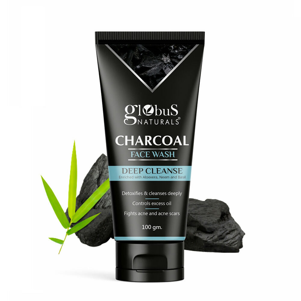 Globus Naturals Charcoal Face Wash | Swadesiicart
