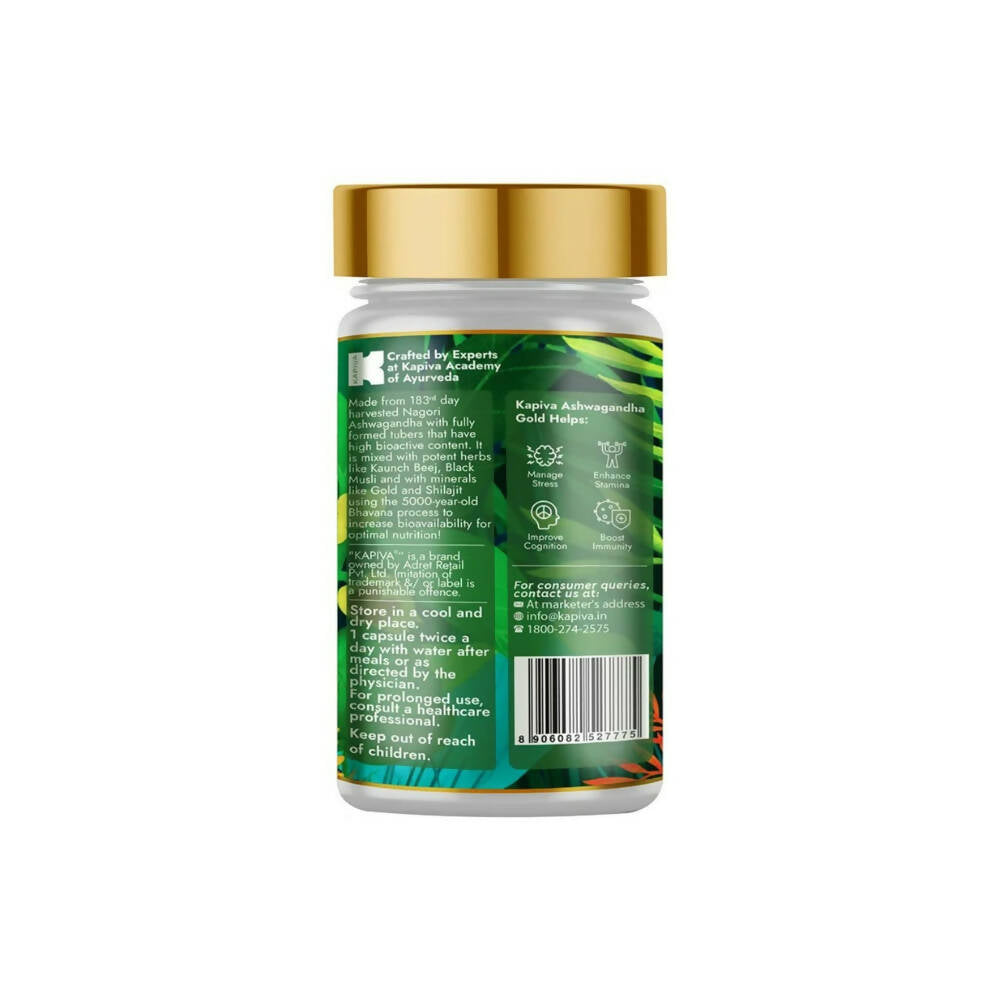 Kapiva Ayurveda Ashwagandha Gold Capsules - Swadesiicart