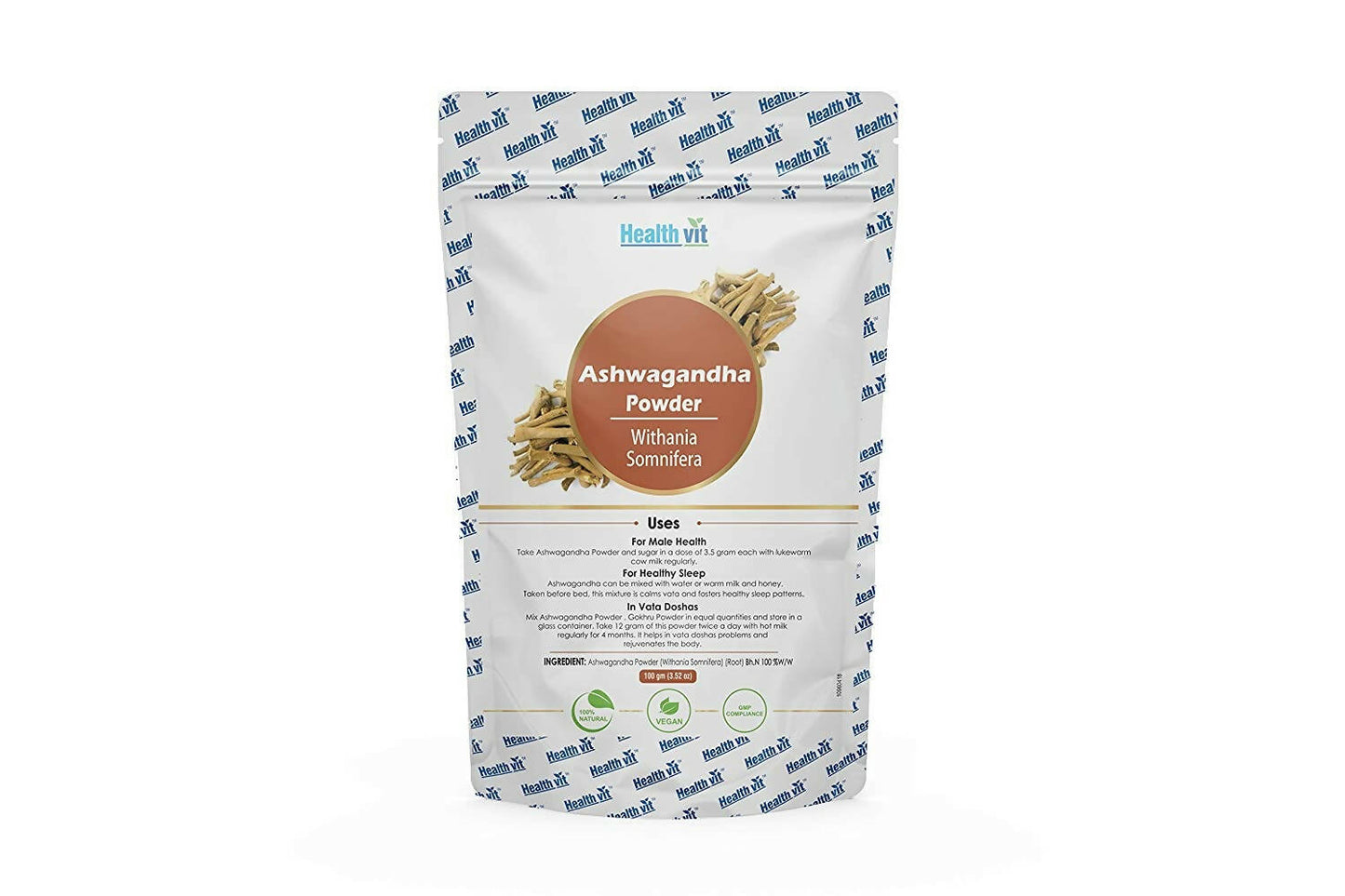 Healthvit Natural Ashwagandha Powder | Swadesiicart