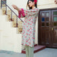 Vaasva Women Pista Green Muslin Embroidered Kurta & Pant Set | Swadesiicart