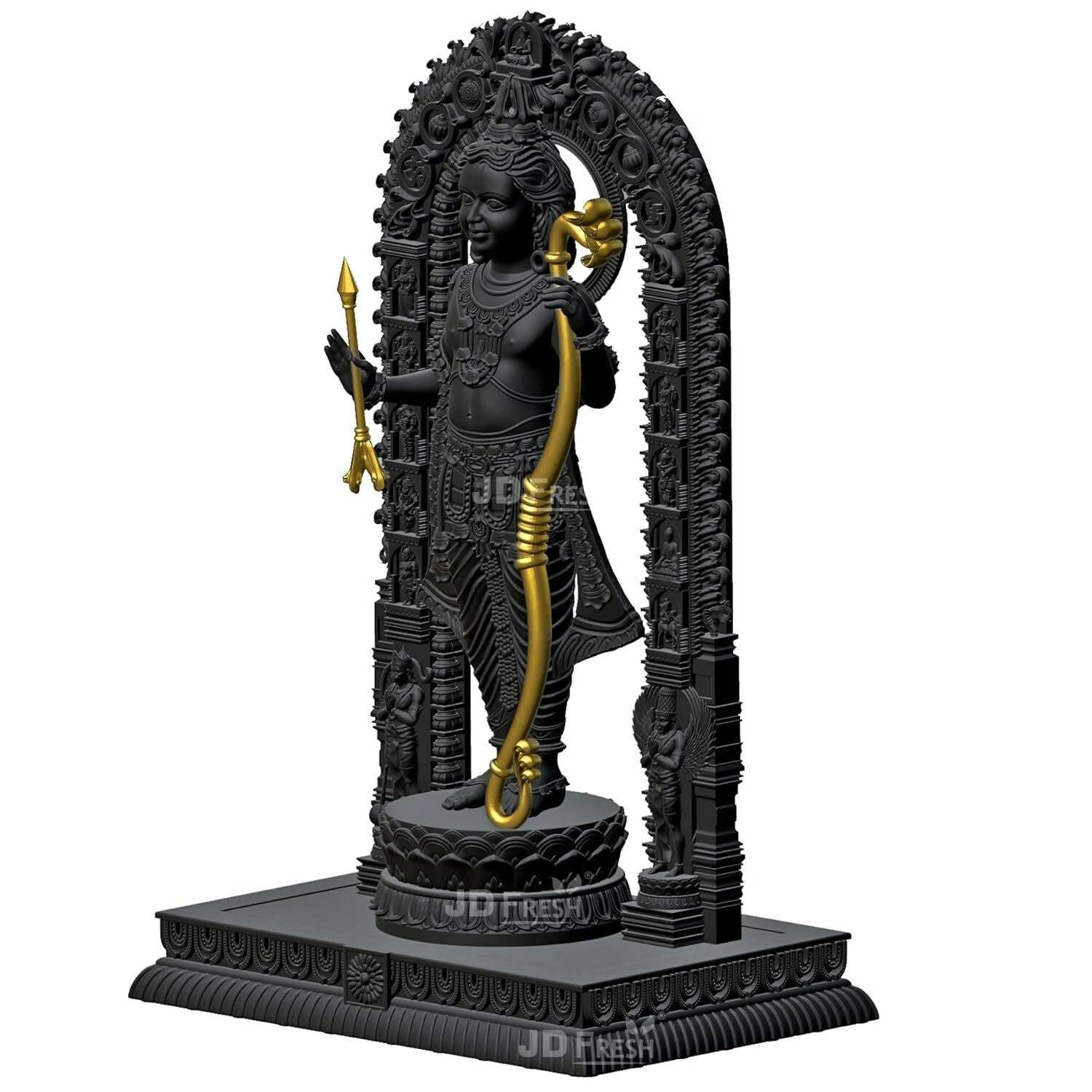 Jd Fresh Shree Ram Lalla Murti In Ayodhya Mandir Ramlalla Temple Idol - Swadesiicart