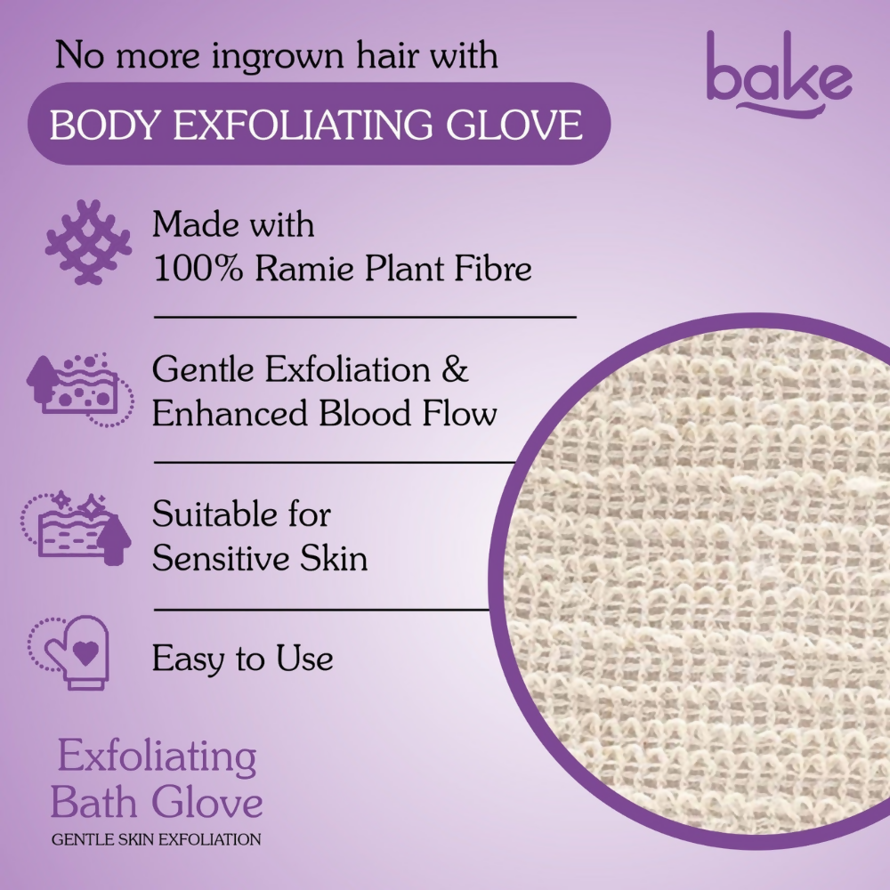 Bake Tan Removal Exfoliating Bath Kit - 100% Ramie Plant Fibre Gloves + Kojic Acid Soap (2 Pcs) with Scrub Treatment | Swadesiicart