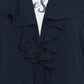 Bashariya Long Cardigan With Bell Sleeves Without Inner Abaya NavyBlue