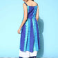 Ahalyaa Women's Royal Blue Crepe Digital Printed Kurta Palazzo Set | Swadesiicart
