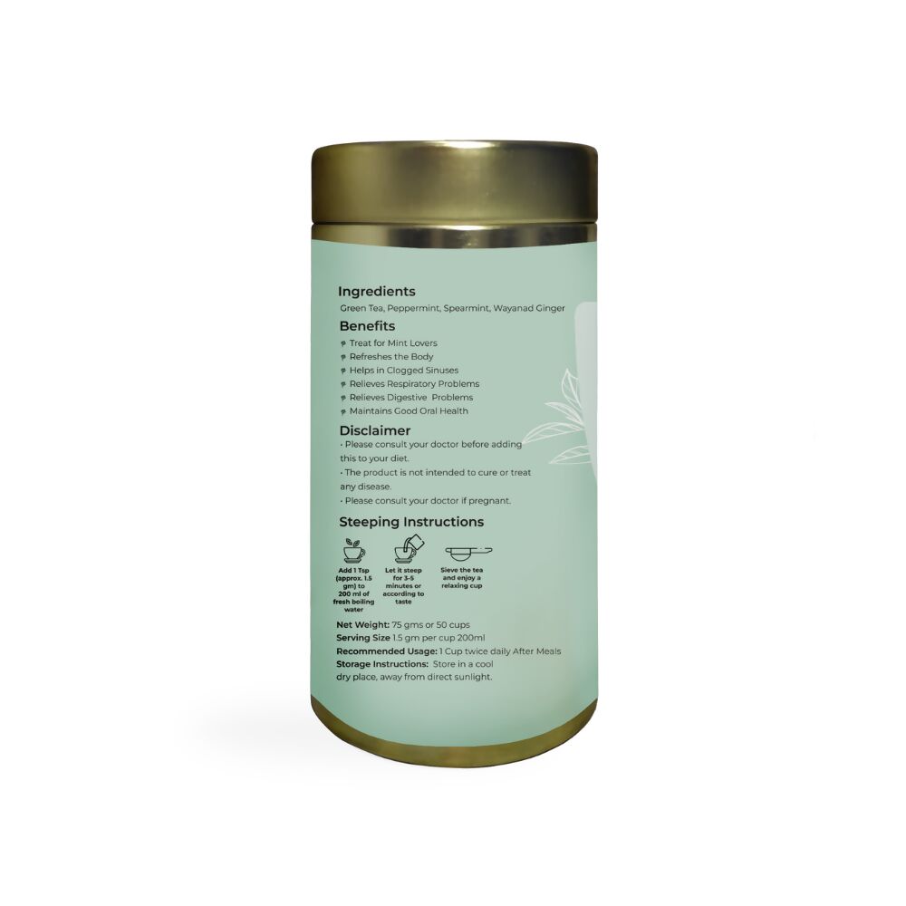 Shuddh Natural Moroccan Mint Green Tea | Swadesiicart
