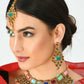 Mominos Fashion Johar Kamal Gold-Polished Rajwadi Design Heavy Multi Color Necklace Set For Women - Swadesiicart