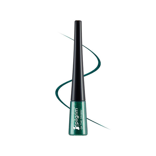 Pilgrim Metallic Eyeliner Green Envy, Long Lasting & Smudge Proof Enriched With Argan Oil - Pilgrim