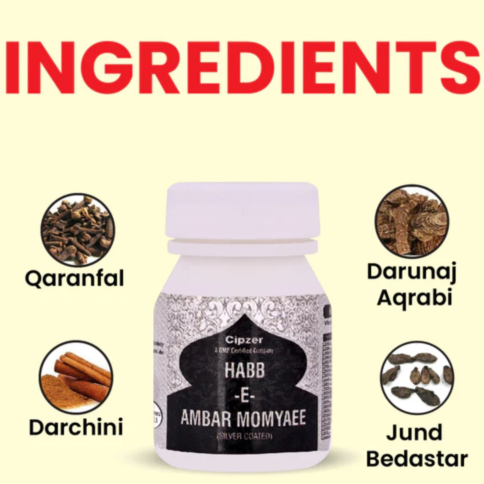 Cipzer Habb-e-Ambar Momyaee Gold Pills | Swadesiicart