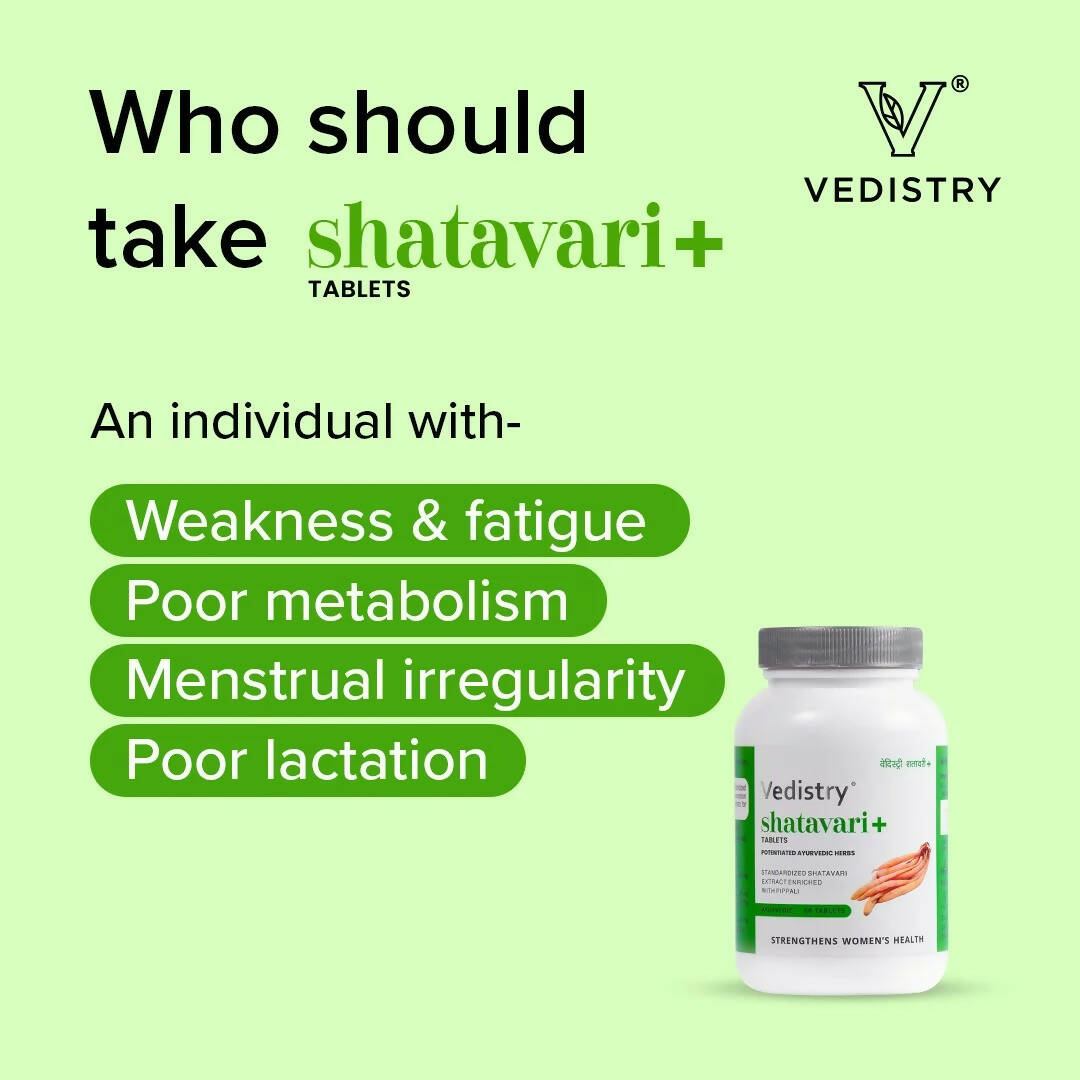 Vedistry Shatavari Tablets - Swadesiicart
