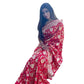 Vamika Weaving Banarasi Jacquard Red Kanjivaram Saree | Swadesiicart