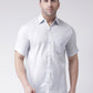 RIAG White Men's Half Sleeves Shirt | Swadesiicart