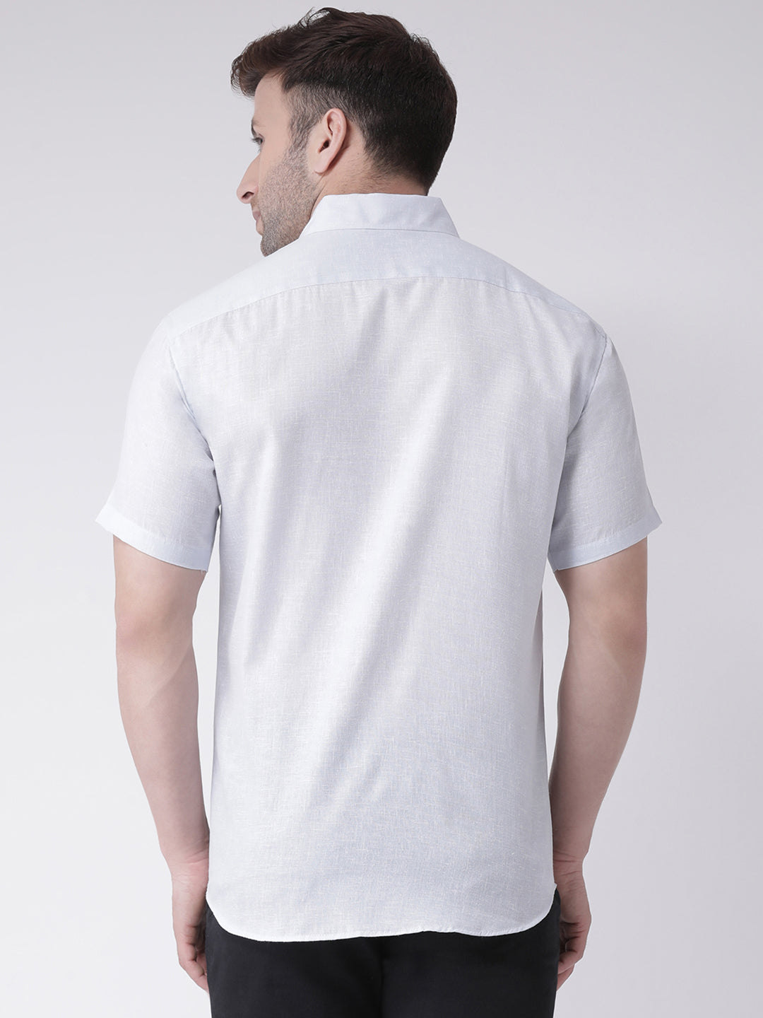 RIAG White Men's Half Sleeves Shirt | Swadesiicart