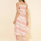 Janasya Women's White Cotton Geometric Printed Casual A-line Co-ords - Swadesiicart