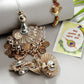 NVR Women & Men Set of 2 Gold Artificial beads Bhaiya Bhabhi Rakhi With Roli Chawal | Swadesiicart