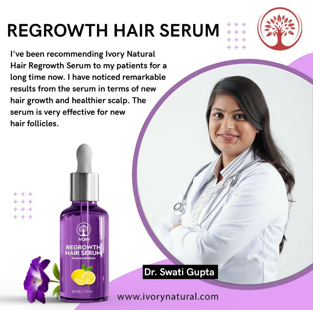 Ivory Natural Serum For Growth Of Hair For New Hair Roots & Encouraging Growth Of Hair | Swadesiicart