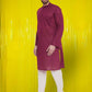 Even Apparels Pure Cotton Maroon Kurta - Maroon | Swadesiicart