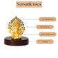 House Of Wemy Gold-Polished Lord Kalpavrikshya Tree Ganesha Idol - Swadesiicart