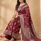 Shree Shyam Fashion Maroon Silk Blend Saree