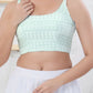 Joban Fashion Pista-Green Shift Sleeveless Back Open Blouse - Swadesiicart