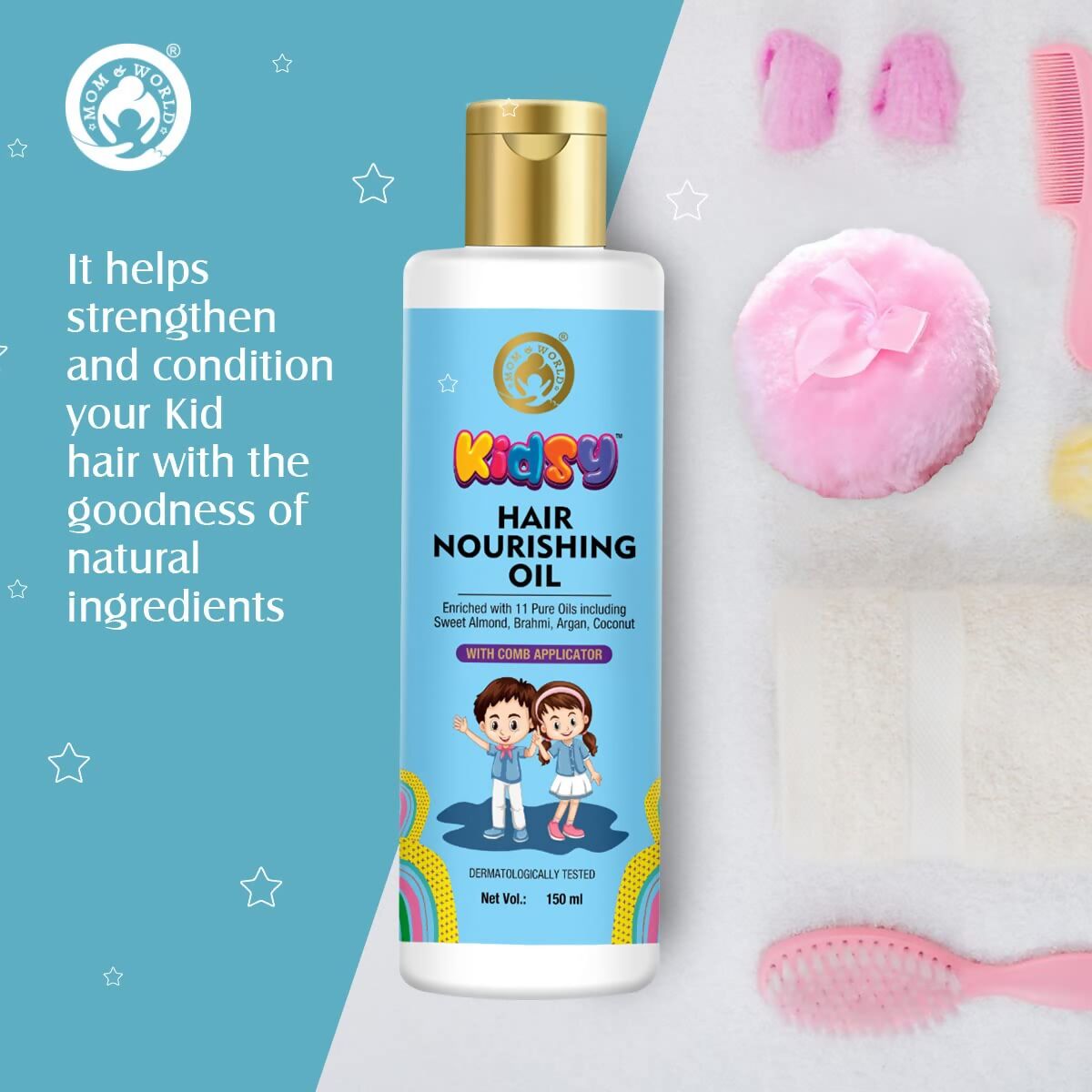 Mom & World Kidsy Hair Nourishing Oil - Swadesiicart