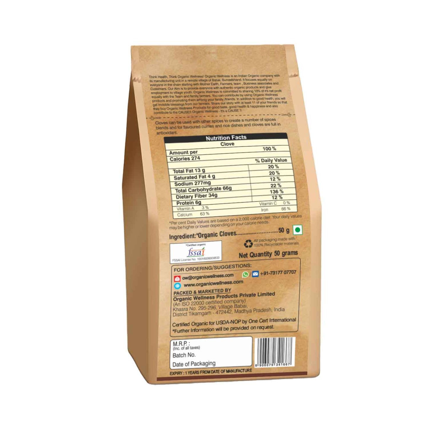 Organic Wellness Clove - Swadesiicart